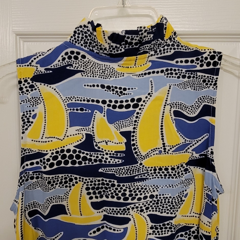 NWT Ruffle-neck Shift Dress - Picture 10 of 12